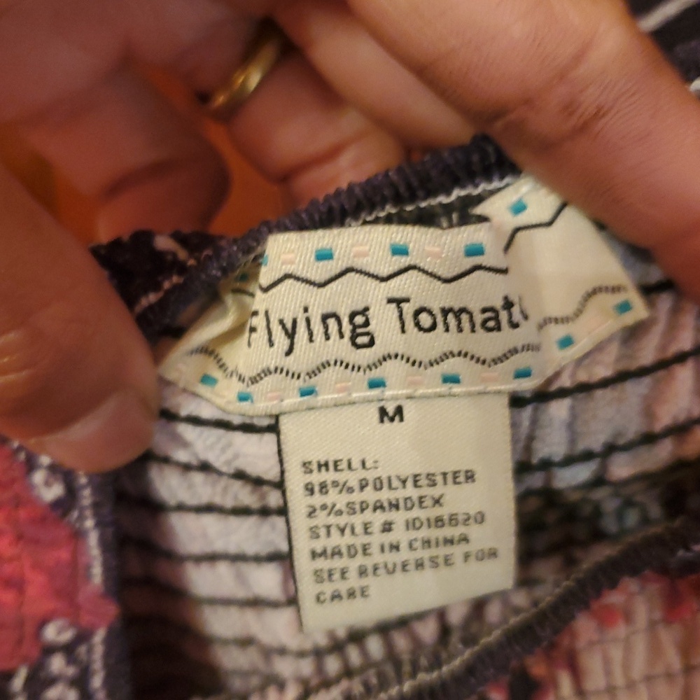 Flying Tomato Pink and Blue Midi Dress - Picture 5 of 5